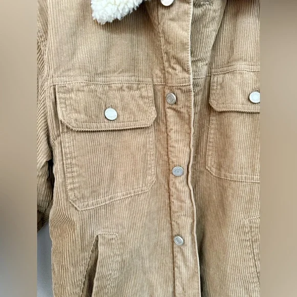 Men’s XS H&M Teddy Lined Sherpa Corduroy Jacket - Picture 11 of 11